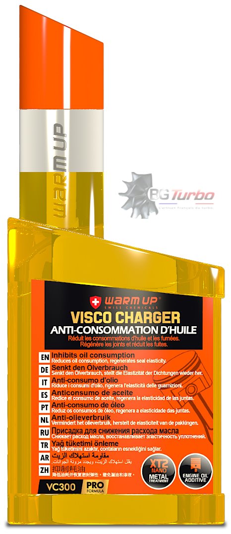 Turbo WARM UP Améliorant de viscosité d'huile moteur, antifriction et reconditionneur de joints - par AMOSAN WARMUP
